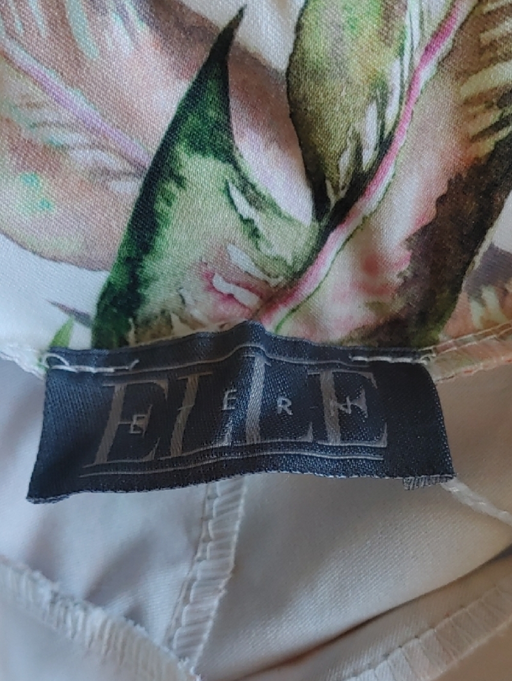Etern Elle  Floral Print Pants - Orange, Green, White And Gold Sz SM - Picture 2 of 11